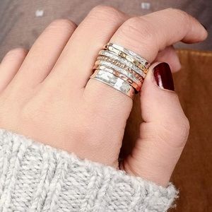 Size 8 silver ring